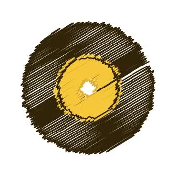Music elements with flat desiign, vector illustration Stock Illustration