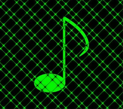 Music elements notes web icon, flat design 스톡 일러스트