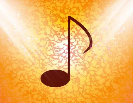 Music elements notes web icon, flat design 스톡 일러스트