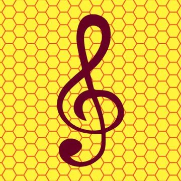 Music elements notes web icon, flat design Illustrazione stock
