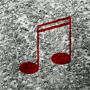 Music elements notes web icon, flat design 스톡 일러스트