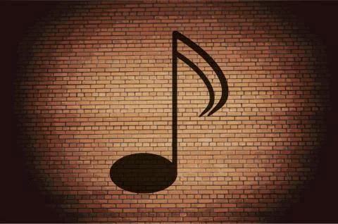 Music elements notes web icon, flat design イラスト素材