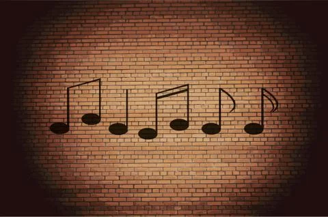 Music elements notes web icon, flat design 스톡 일러스트