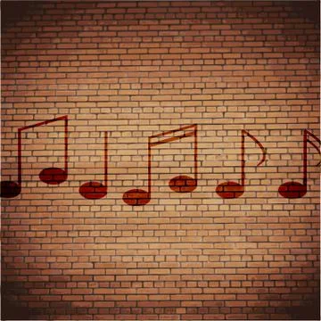 Music elements notes web icon, flat design イラスト素材