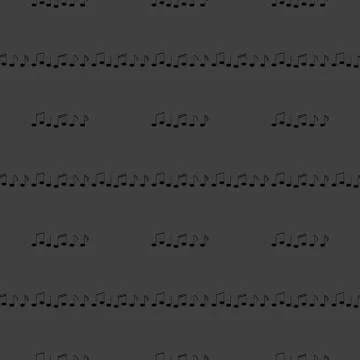 Music elements notes web icon. flat design. Seamless gray pattern. イラスト素材