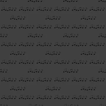 Music elements notes web icon. flat design. Seamless gray pattern. イラスト素材