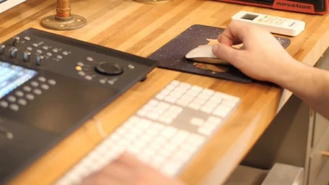 Music Engineer Hands 1 Stock Footage 86620157
