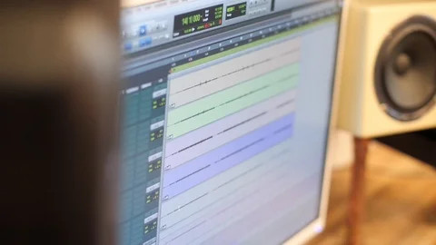 Music Engineer Screen 2 Stock Footage 86620158