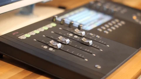 Music Engineering Controls Stock Footage 86620187
