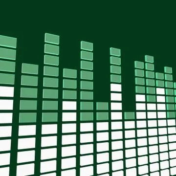 Music Equaliser Indicating Business Graph And Profit Stock Illustration