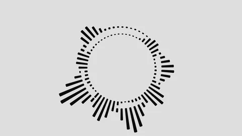 Music Equalizer, audio waves or sound frequency on Gray background Stock Footage 123961615