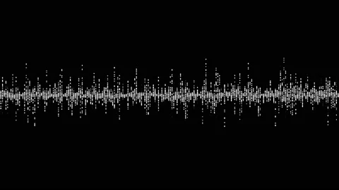 Music equalizer, audio waves or sound frequency in lines Stock Footage 155440491