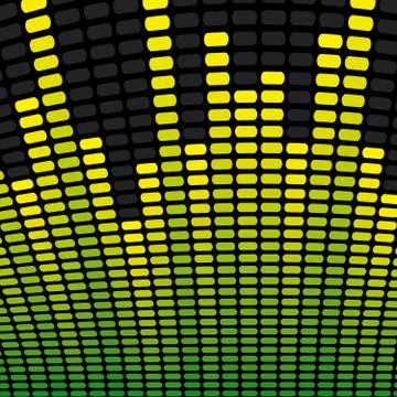 Music equalizer background Stockillustratie