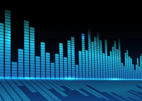Music equalizer background. Vector illustration. Stock Illustration