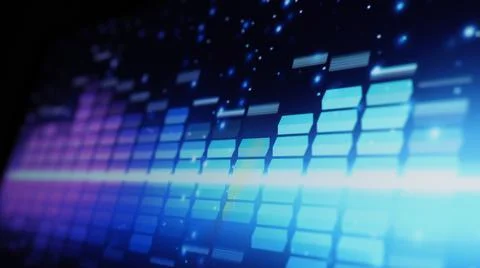 Music Equalizer bar. Audio waveform equalizer on screen black background. Stock Illustration