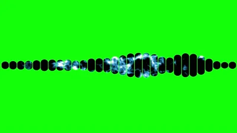 Music equalizer, black on green background, stripes, with space animation in Stock Footage 159016158