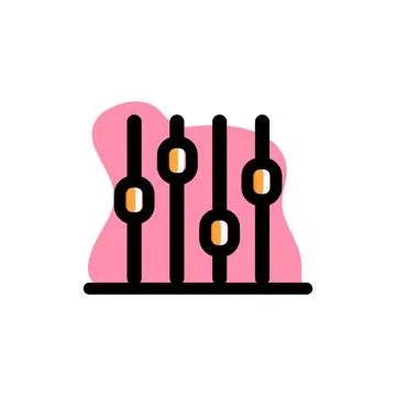 Music Equalizer Conceptual Vector Illustration Design Icon Stock Illustration