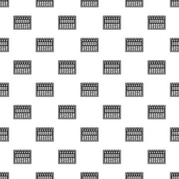 Music equalizer console pattern vector イラスト素材