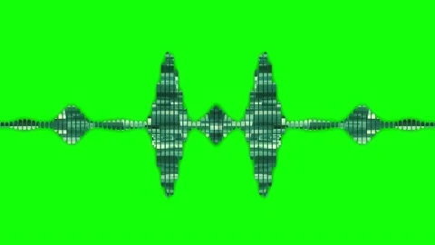 Music equalizer double, bands on both sides, with animation of rectangles, c Stock Footage 159016134