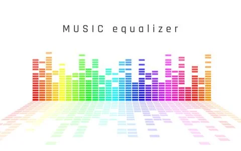Music equalizer. Dynamic volume. Vector illustration. Stock Illustration