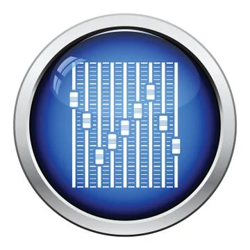 Music equalizer icon Illustrazione stock