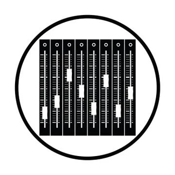 Music equalizer icon Stock Illustration