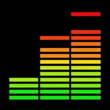 The music equalizer. Stock Illustration