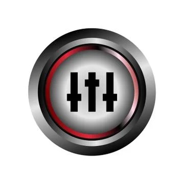 Music Equalizer mixer icon vector Stock Illustration