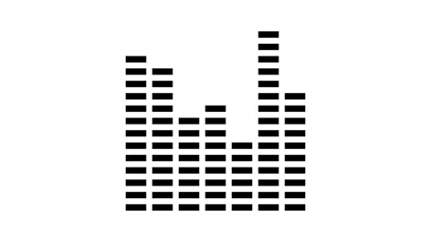 Music equalizer retro glyph icon animation Stock Footage 326154513