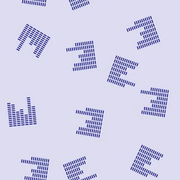 Music equalizer retro glyph seamless pattern Stock Illustration