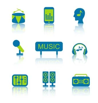 Music Equipment and Objects (2) Stock Illustration