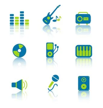Music Equipment and Objects Stock Illustration