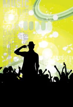 Music event background Stock Illustration