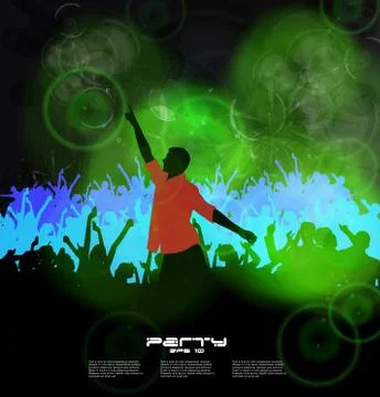 Music event background Stock Illustration