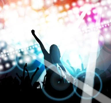 Music event background Stock Illustration
