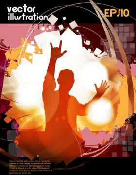 Music event background Stock Illustration