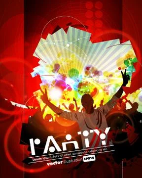 Music event background Stock Illustration