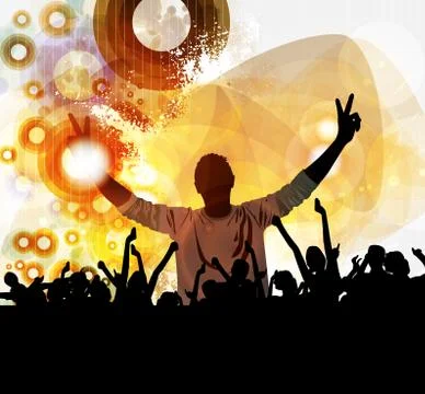 Music event background Stock Illustration