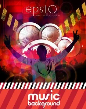 Music event background Stock Illustration