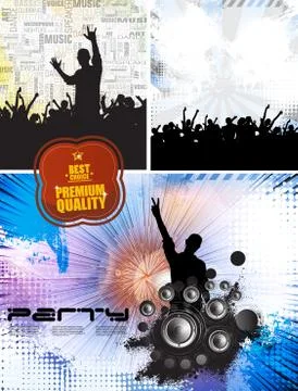 Music event background Stock Illustration