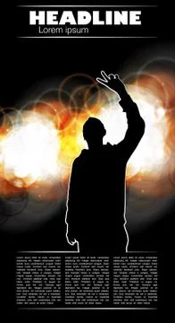 Music event background Stock Illustration