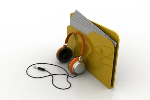 Music file folder Free Stock Illustration