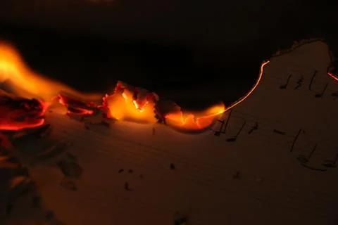 Music is Fire Foto stock