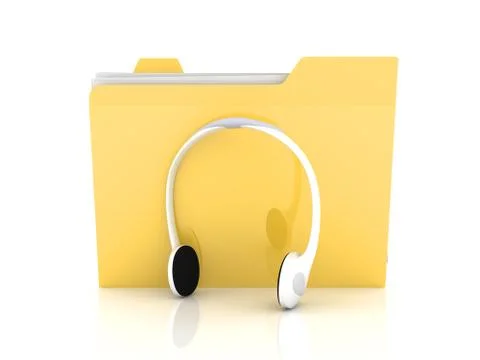 Music folder. 스톡 일러스트