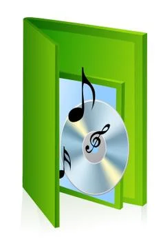 Music folder Stock Illustration