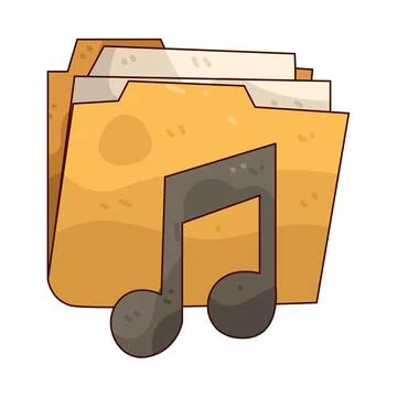 Music Folder illustration 库存插图