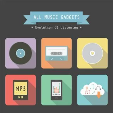 Music gadget Stock Illustration