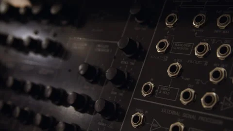 Music hardware filter knobs - Switzerland - Graded 動画素材 241801594