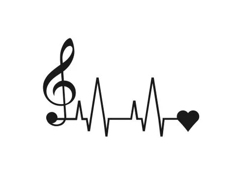 Music to Heart Illustrazione stock