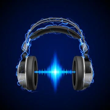Music high voltage Stock Illustration